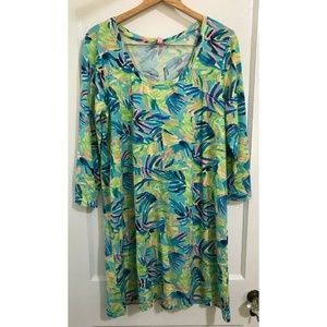 Lilly Pulitzer Womens Floral Dress Serenity Siz XL